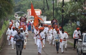 सोमाटणे येथे भव्य दुर्गामाता दौडचे आयोजन; ग्रामस्थांचा उत्साह अभूतपूर्व.