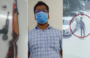 हैदराबादमध्ये मुलीच्या वडिलांवर हल्ला – एअर गनने गोळीबार करून आरोपीस अटक.