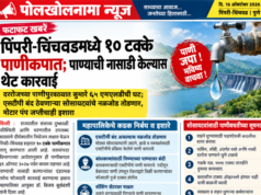 पिंपरी-चिंचवडमध्ये १० टक्के पाणीकपात; पाण्याची नासाडी केल्यास थेट कारवाई